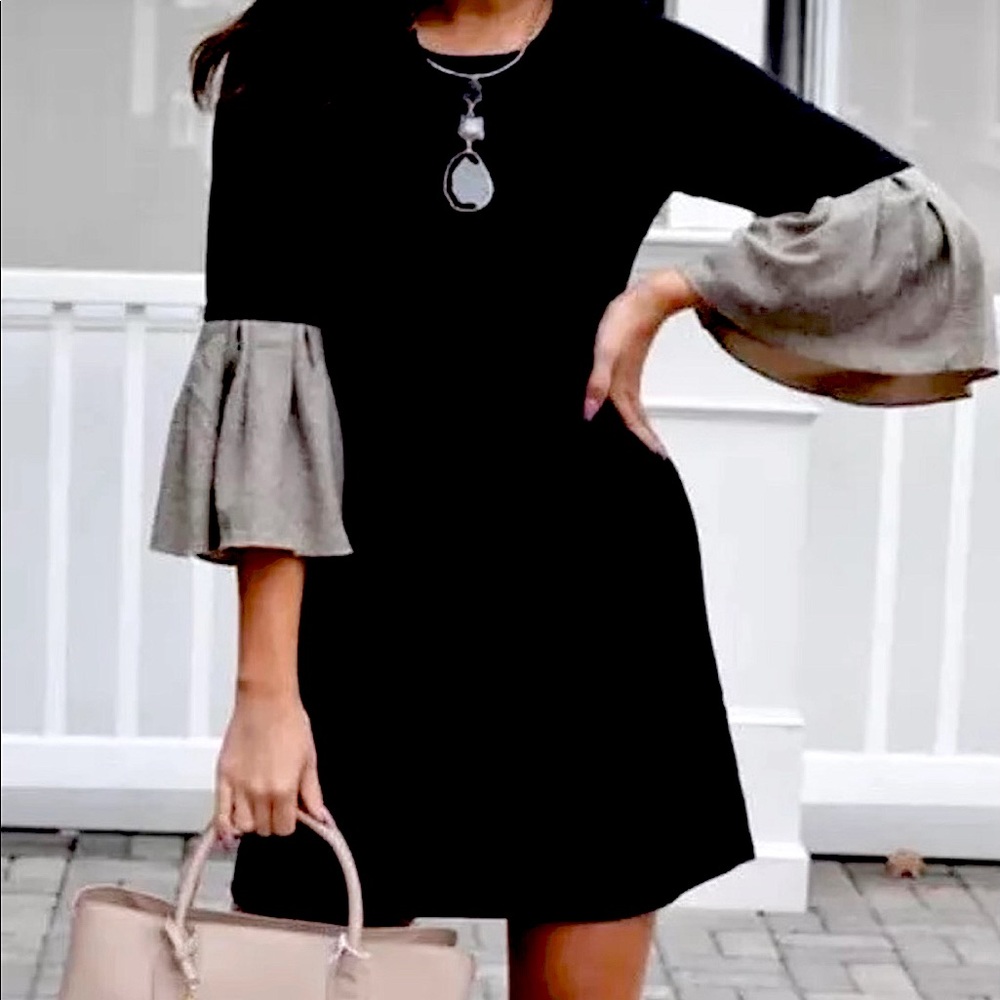 THML Mia Flared Sleeve Sheath Dress, Size Small